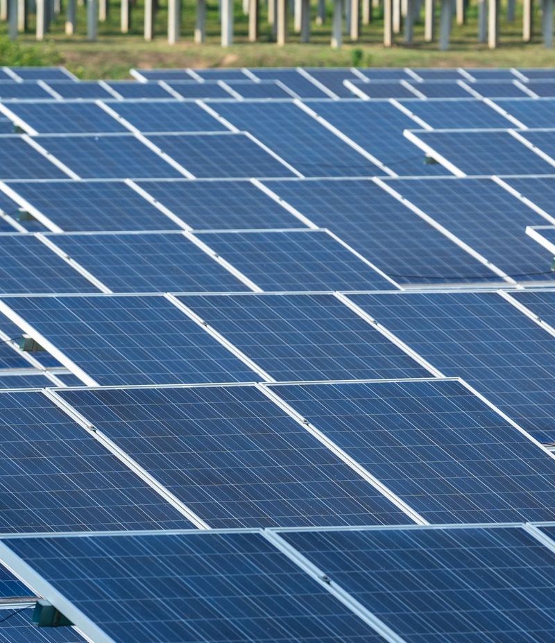 duurzaam op de grond gemonteerd zonnestelsel