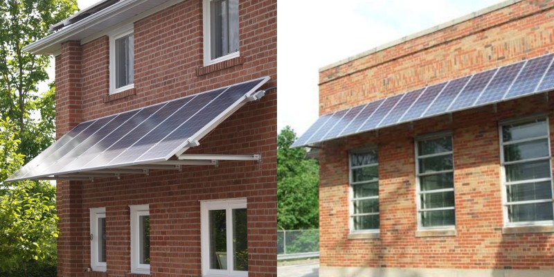 duurzame zonnepanelen voor wandmontage
