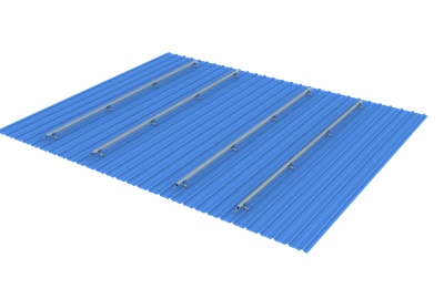 metalen dakmontagerails voor zonne-energie